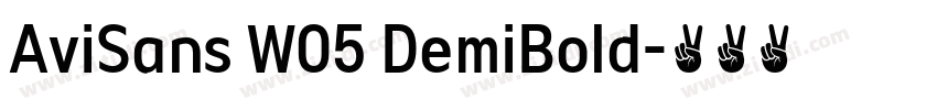 AviSans W05 DemiBold字体转换
